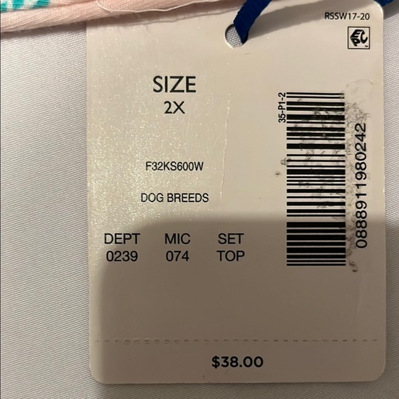 Dog Print Pajama Top - Picture 8 of 9